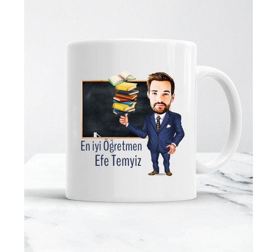 Öğretmenlere Özel Karikatür Kupa Bardak Öğretmenlere Özel Karikatür Kupa Bardak