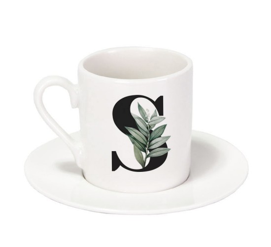 Süblimasyon İthal Türk Kahvesi Fincan Takımı - 6'lı Beyaz Süblimasyon İthal Türk Kahvesi Fincan Takımı - 6'lı Beyaz