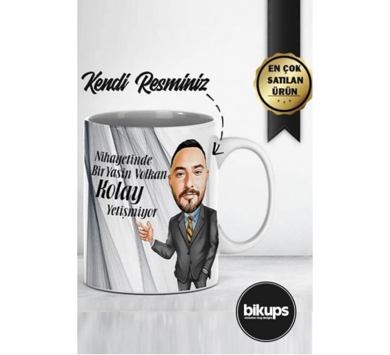 Nihayetinde Bir Yasin Volkan Kolay Yetişmiyor Karikatür Kupa Bardak Nihayetinde Bir Yasin Volkan Kolay Yetişmiyor Karikatür Kupa Bardak