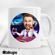 Poker Severlere Özel Karikatür Kupa Bardak