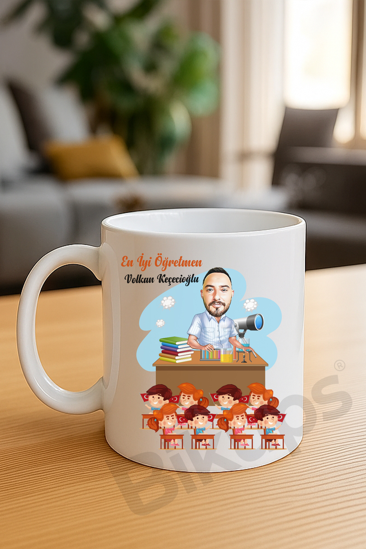 Sınıf Öğretmenlerine Özel Karikatür Kupa Bardak