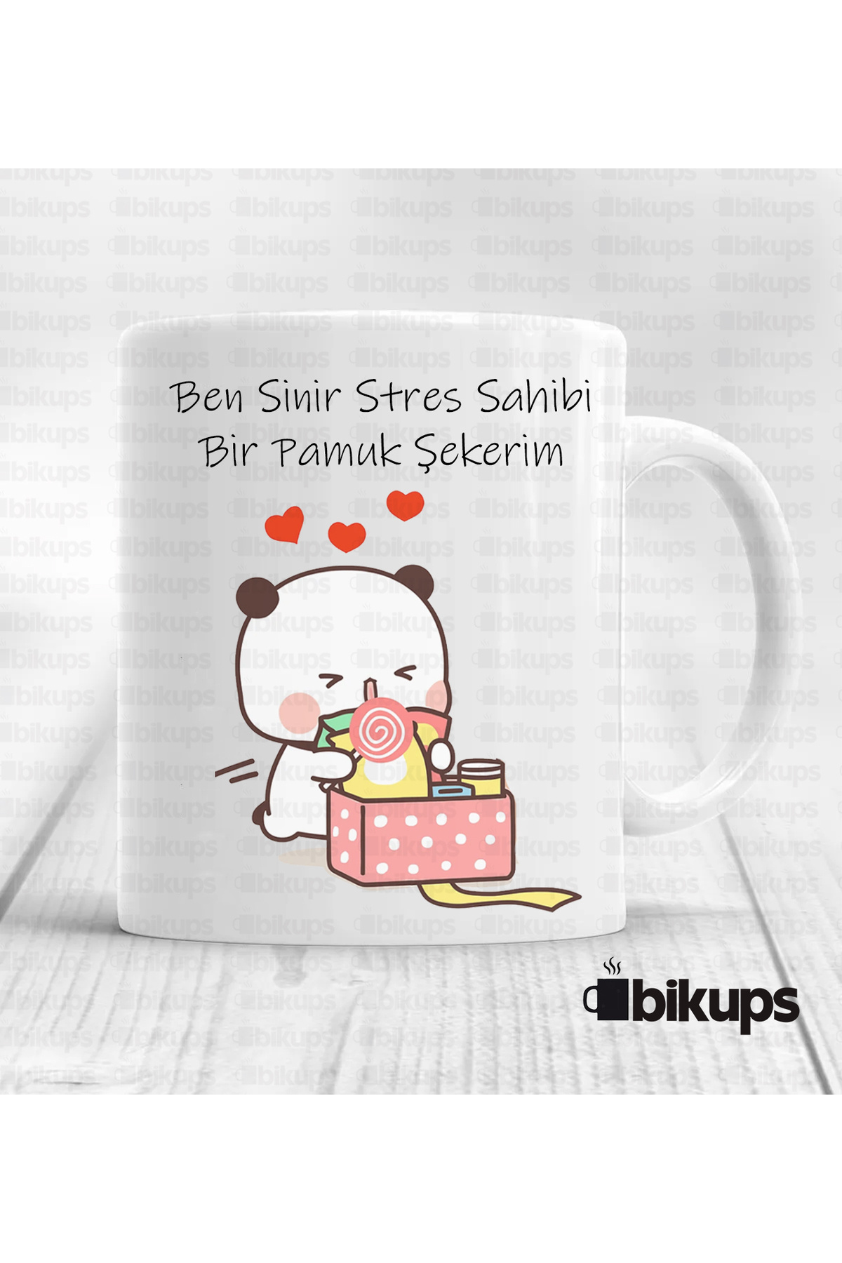 Ben Sinir Stres Sahibi Bir Pamuk Şekerim Baskılı Kupa Bardak