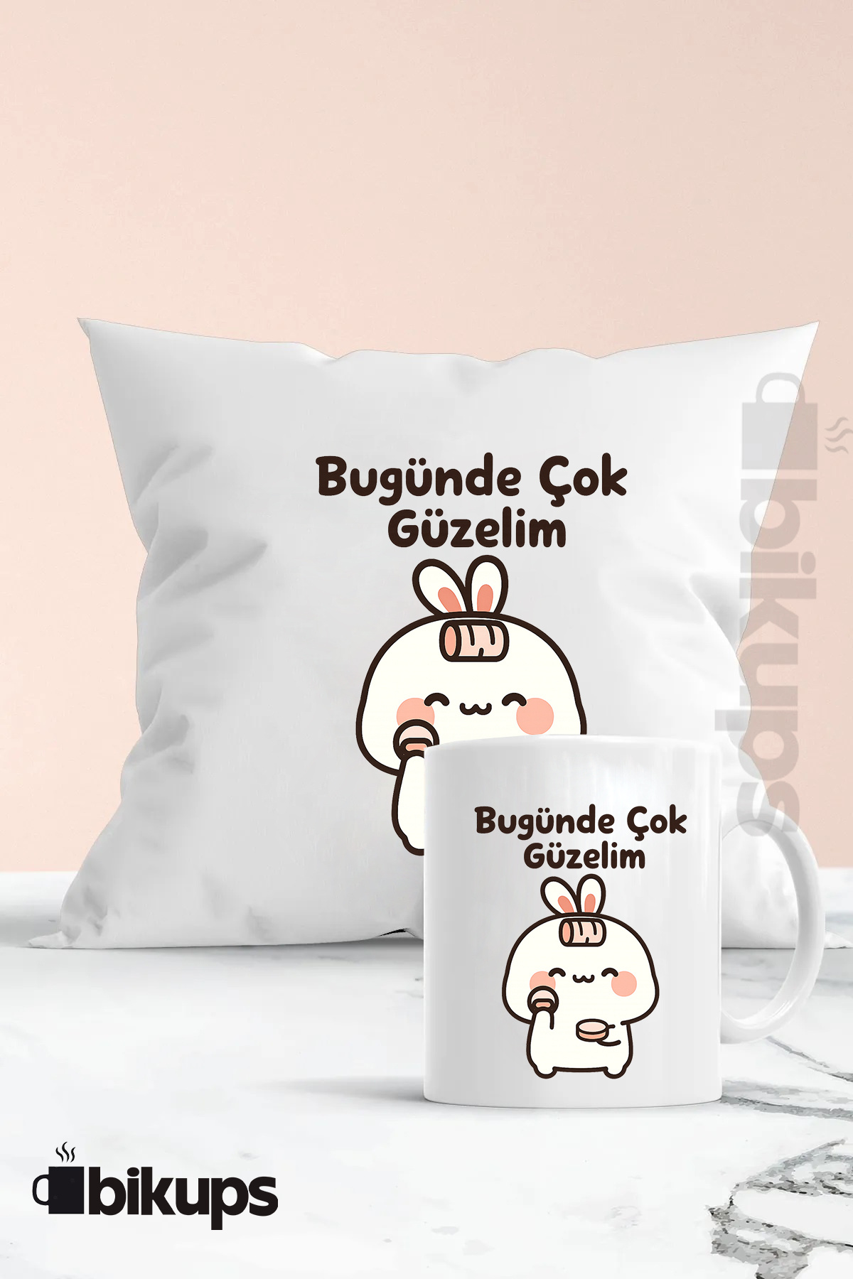 Yanlış Yapıyorsam Doğrusu Hoşuma Gitmemiştir Baskılı Yastık Ve Kupa Seti